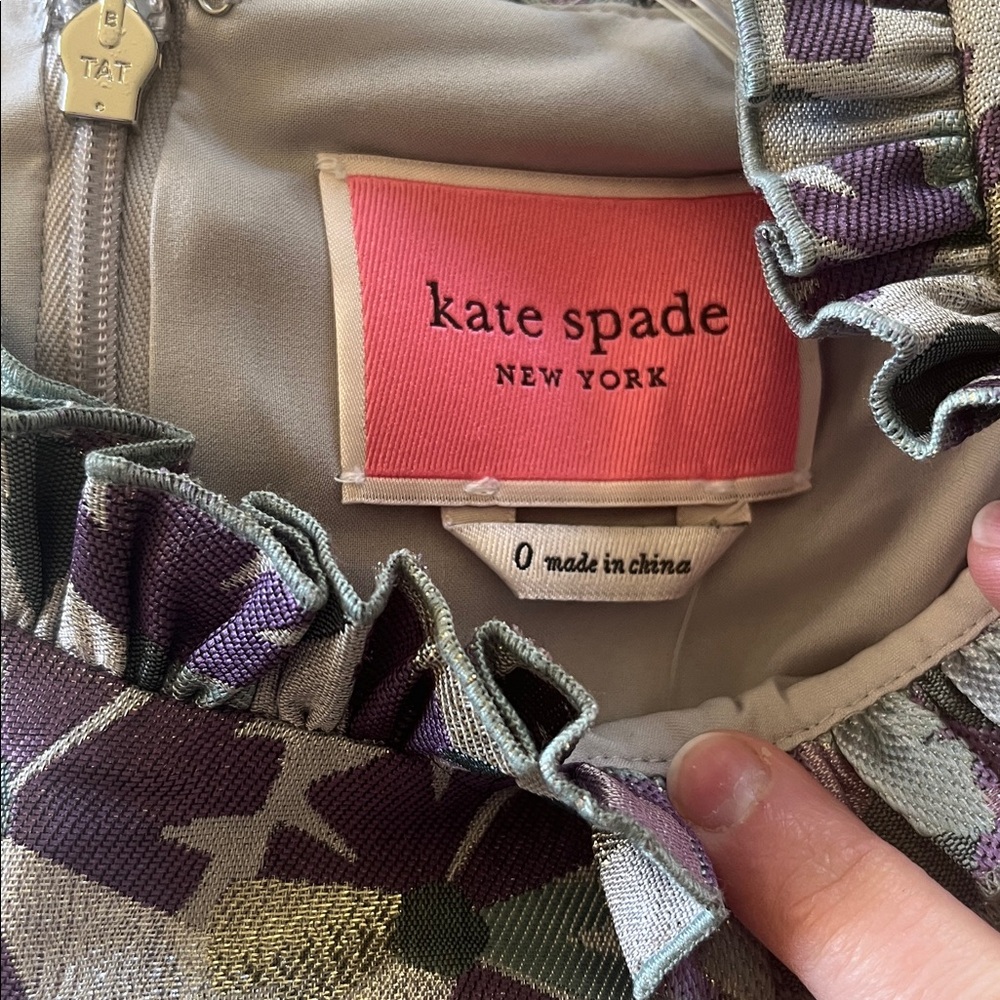 NWT Kate Spade Purple Shimmer Dress - Picture 3 of 4